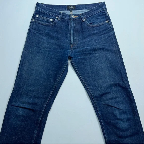 A.P.C. Red Line Selvedge Jeans Mens 29 Blue Denim Button Fly Japan 29” Inseam - Picture 4 of 16